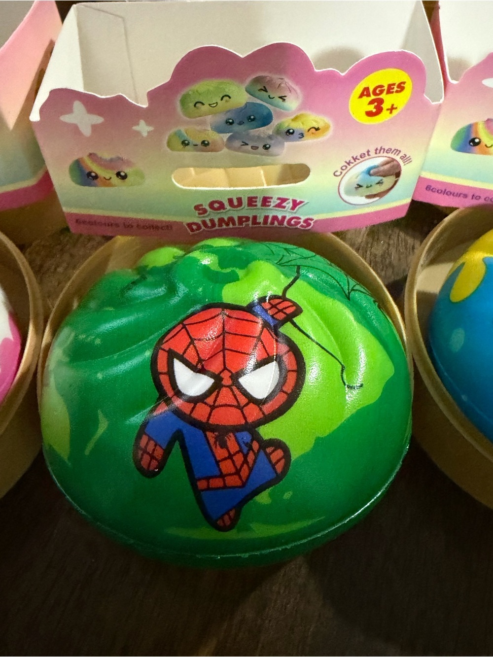 Green Spider-Man Squishy Dumpling - Kids Toys
